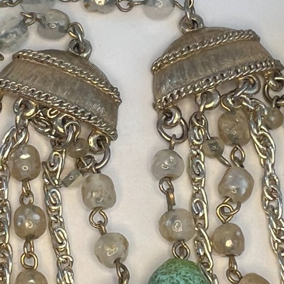 Vintage Signed ART Parure Set Necklace Bracelet Earrings - Picture 6 of 16